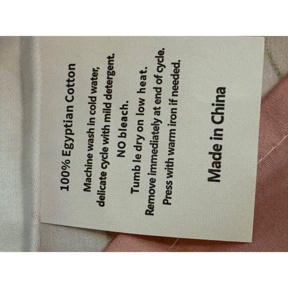 QSH Shabby Floral Bee-Themed Pillowcase Cover Set Of 2 - Picture 8 of 9